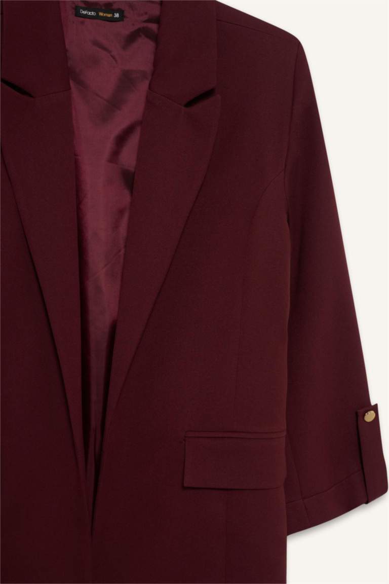 Loose Fit Jacket Collar Basic Blazer