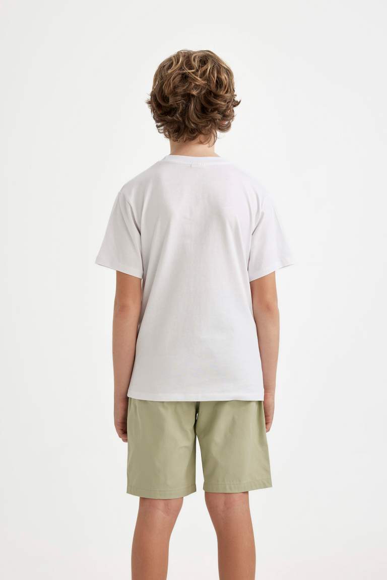 Boy Crew Neck Printed Short Sleeve T-Shirt