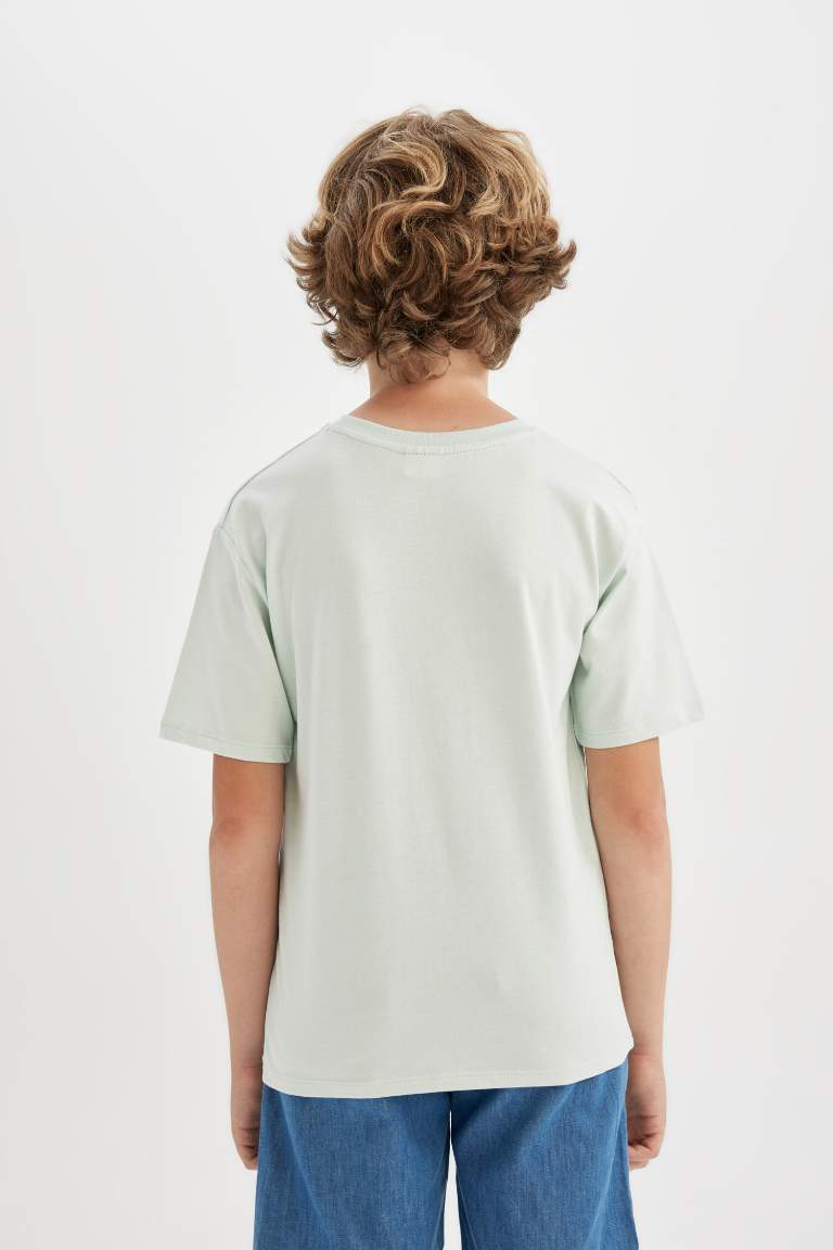 Boy Crew Neck Printed Short Sleeve T-Shirt