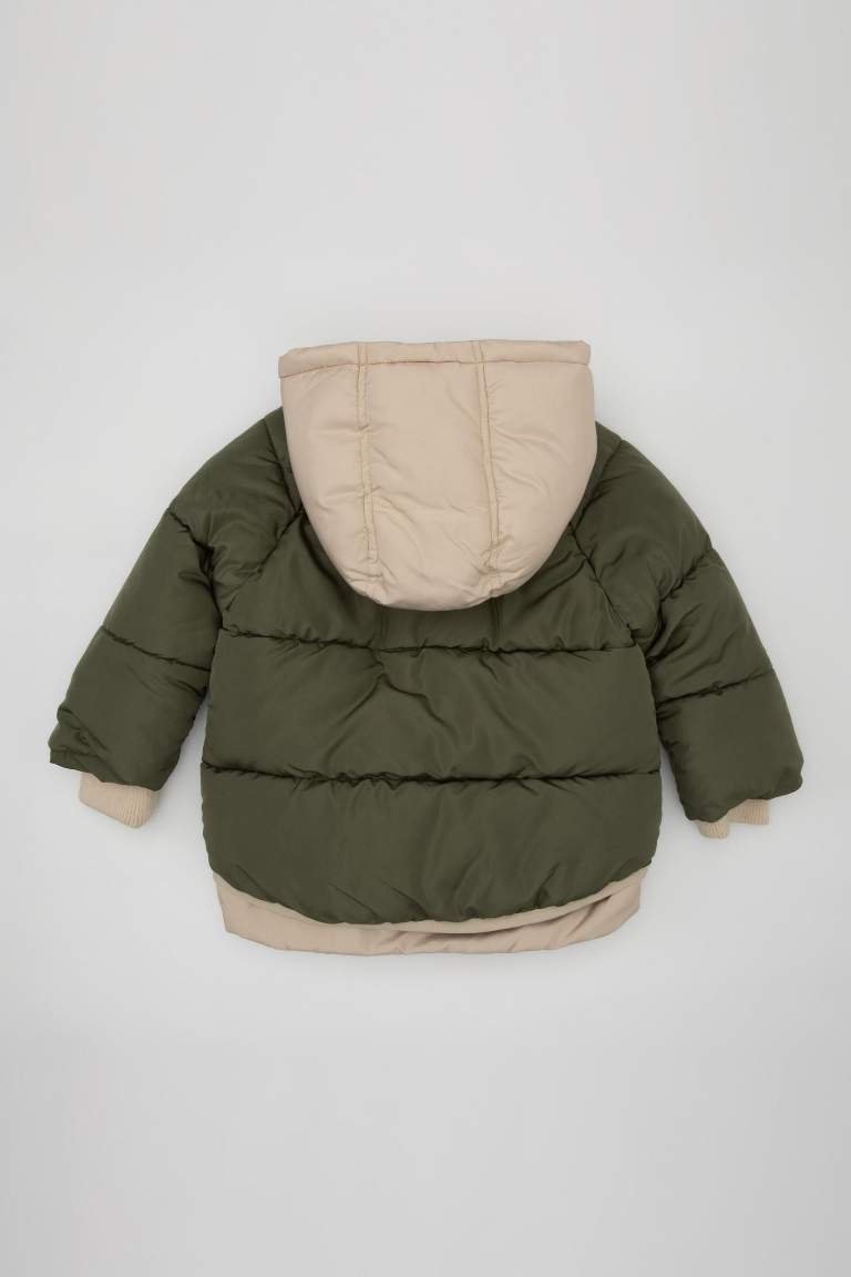 Baby Boy Waterproof Hooded Puffer Jacket