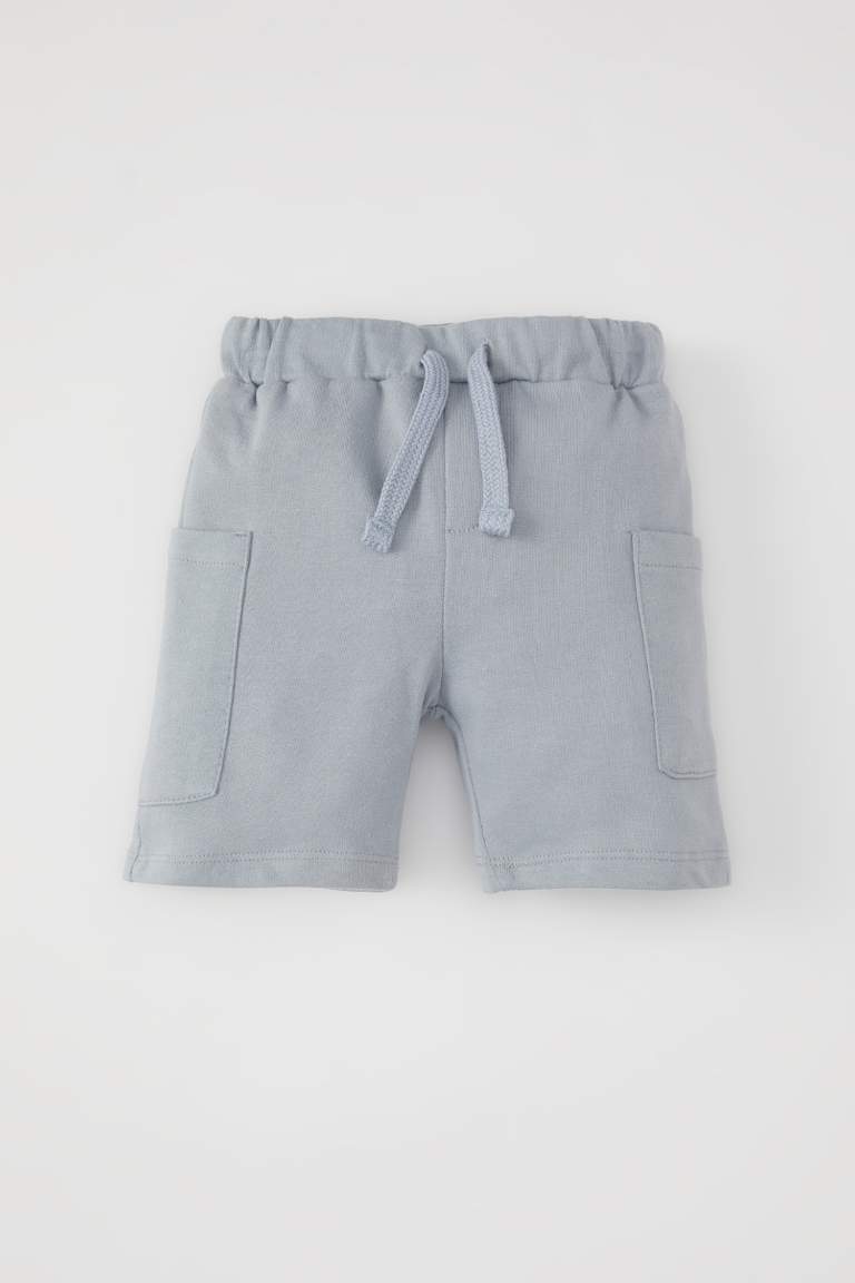 Baby Boy Regular Fit Lace Waist Shorts