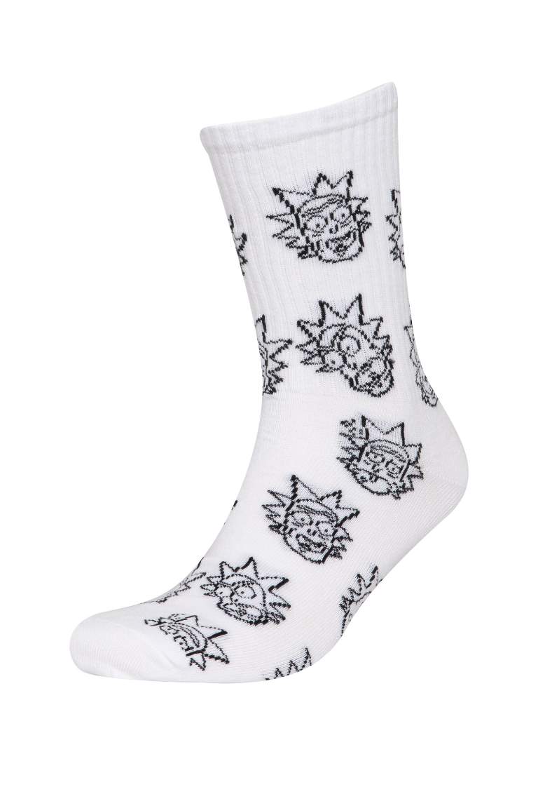 Lot de 2 paires de Chaussettes Longues en Coton Rick Et Morty pour Homme