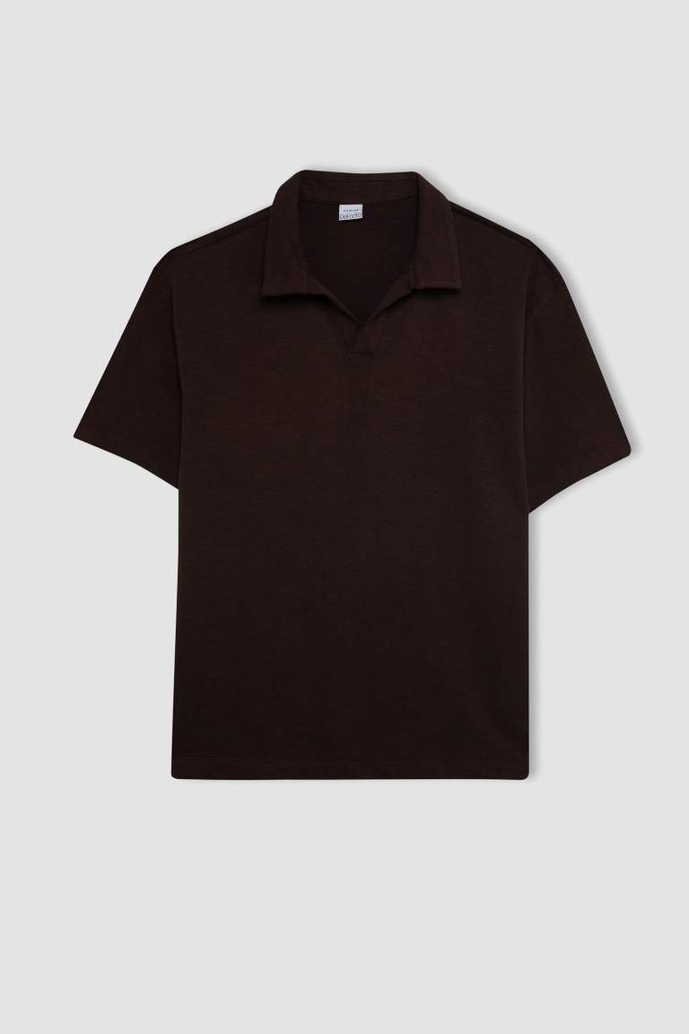 Relax Fit Polo Collar Polo T-Shirt