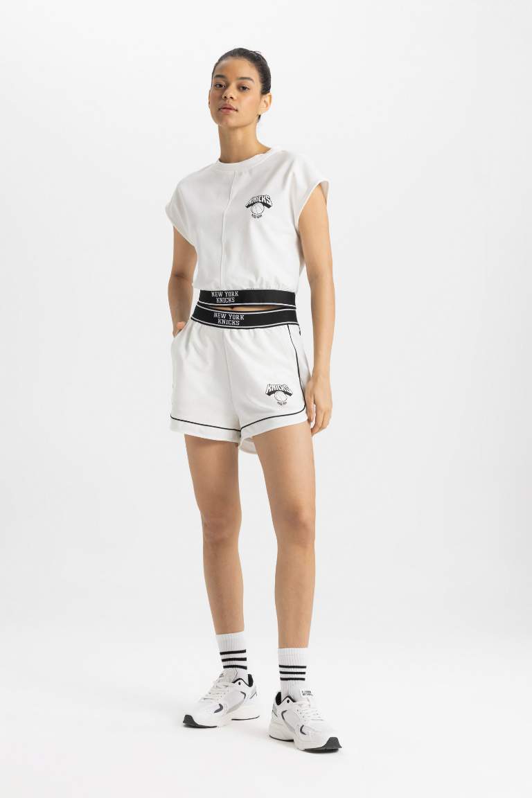 DeFactoFit NBA New York Knicks Crop Shorts