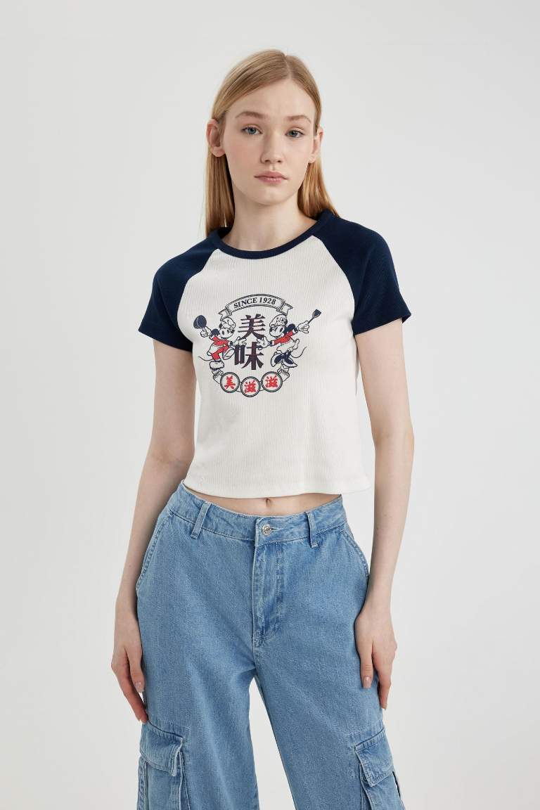 Disney Mickey & Minnie Fitted Corduroy Camisole T-Shirt