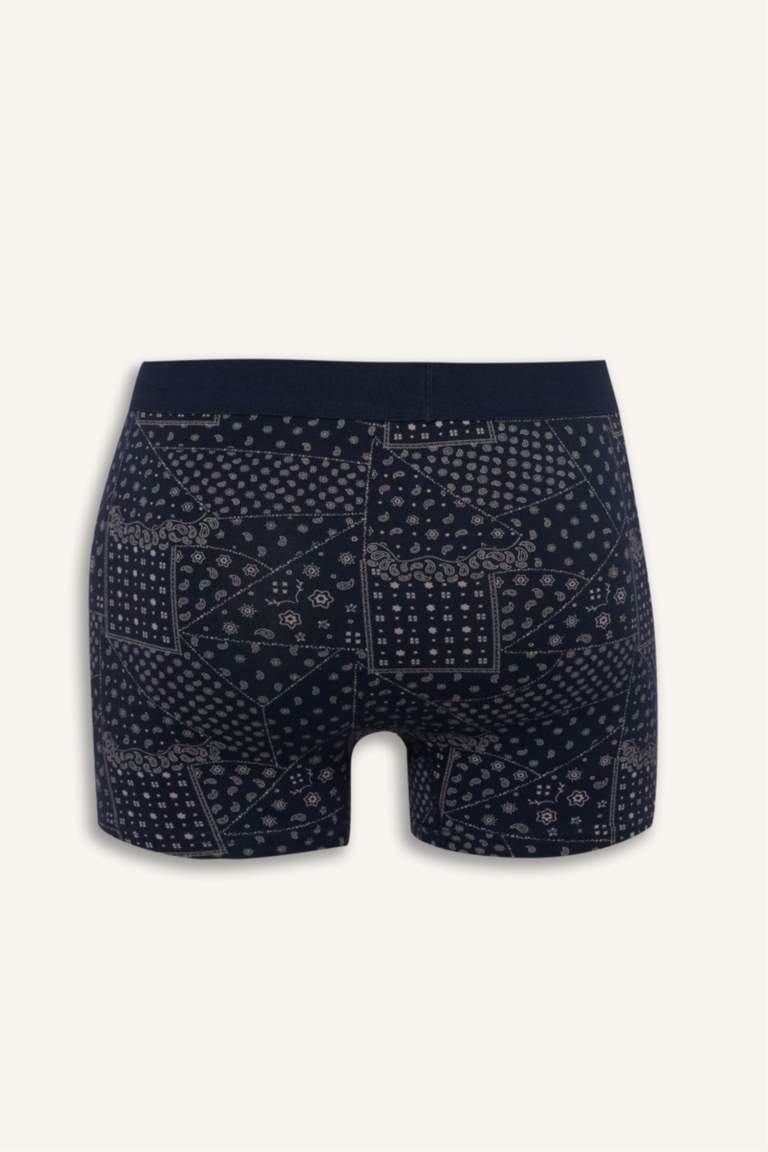 Regular Fit Şal Desenli 3'lü Boxer