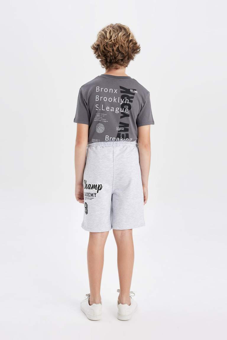 Boy Oversize Fit Printed Shorts