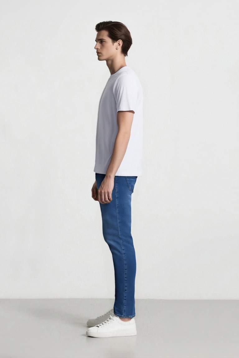 Pedro Slim Fit Dar Kalıp Normal Bel Dar Paça Jean Pantolon