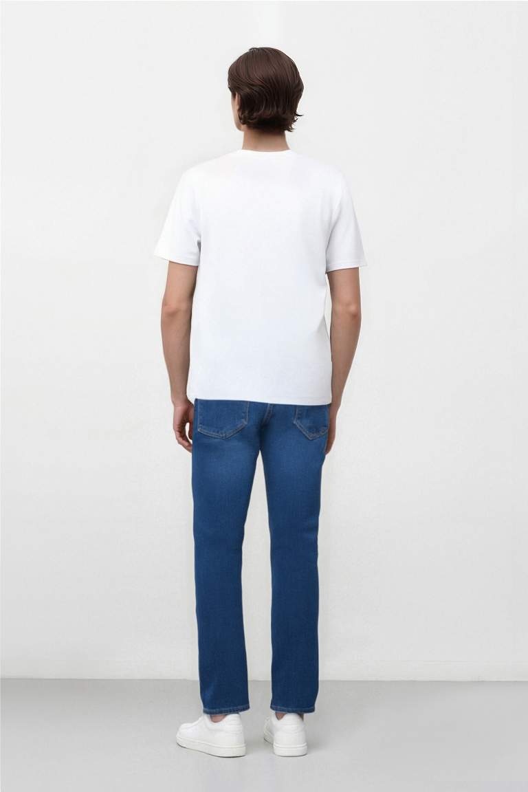 Pedro Slim Fit Dar Kalıp Normal Bel Dar Paça Jean Pantolon