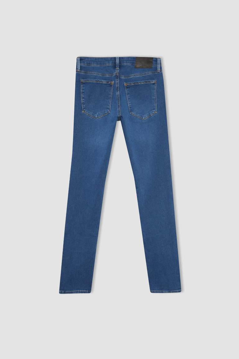 Pedro Slim Fit Dar Kalıp Normal Bel Dar Paça Jean Pantolon