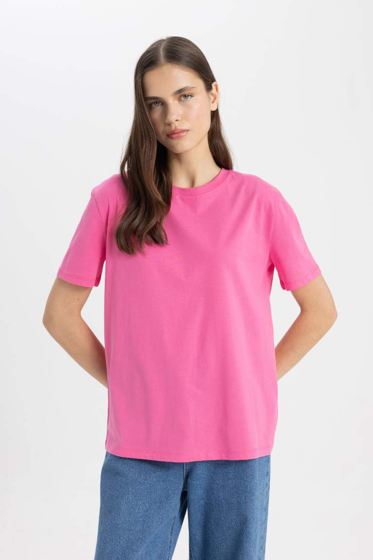 Regular Fit Crew Neck Cotton T-Shirt