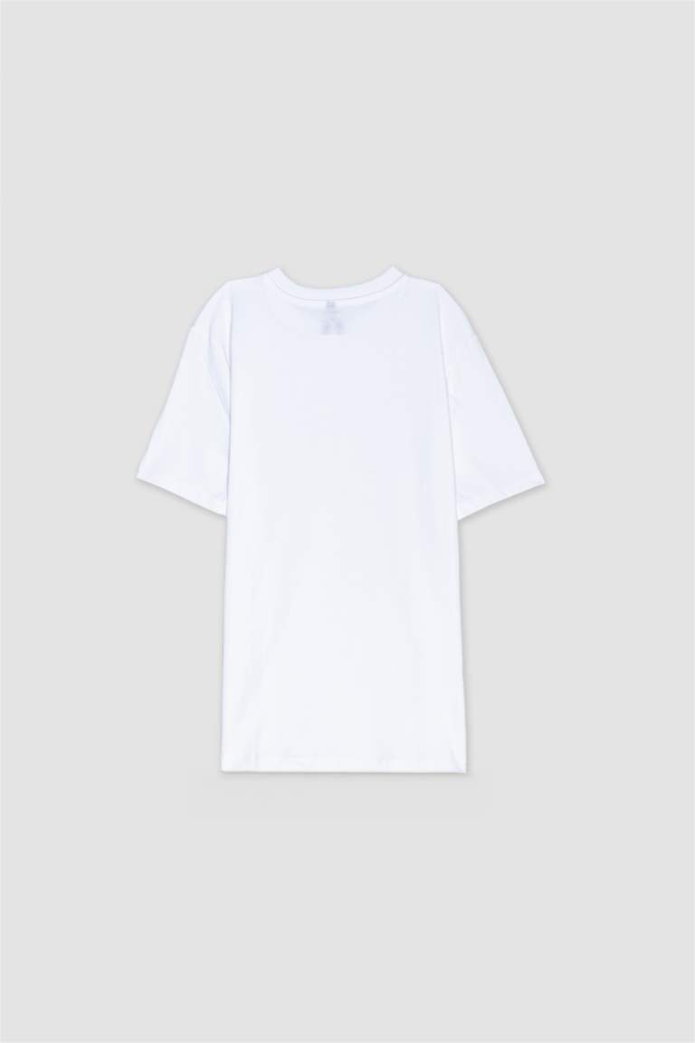 Regular Fit Crew Neck Basic Cotton T-Shirt