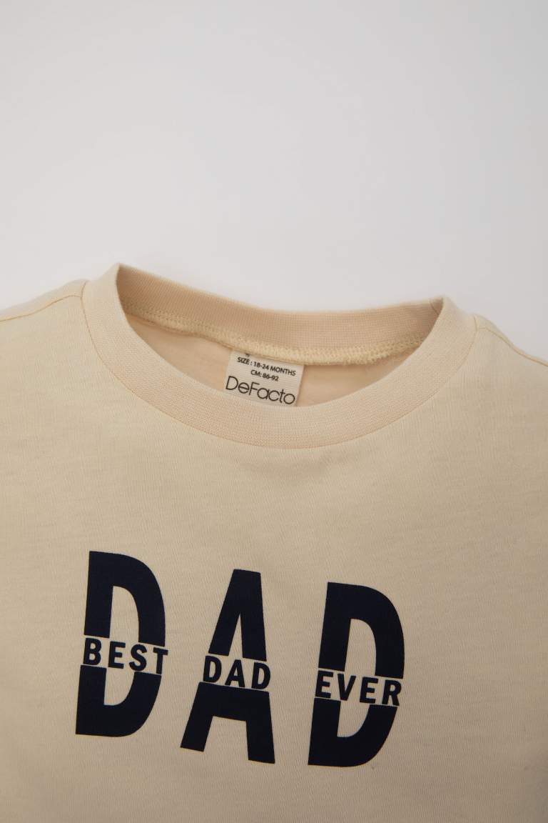 Baby Boy Crew Neck Printed T-Shirt