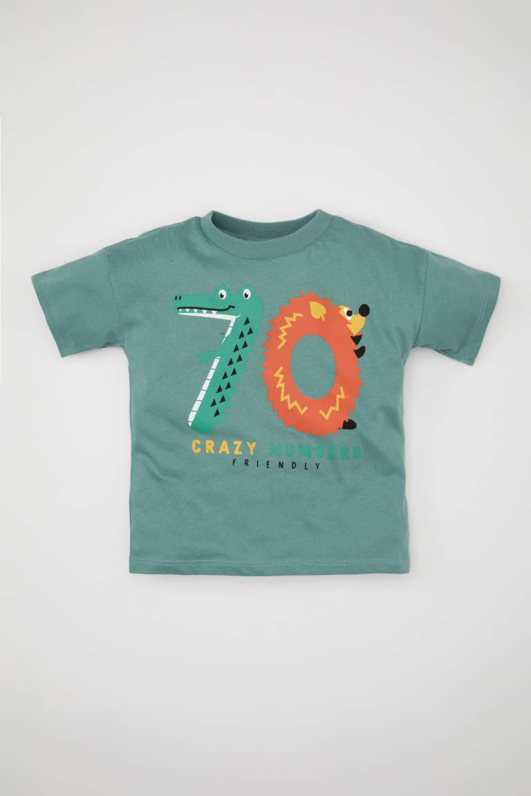 Baby Boy Crew Neck Printed T-Shirt