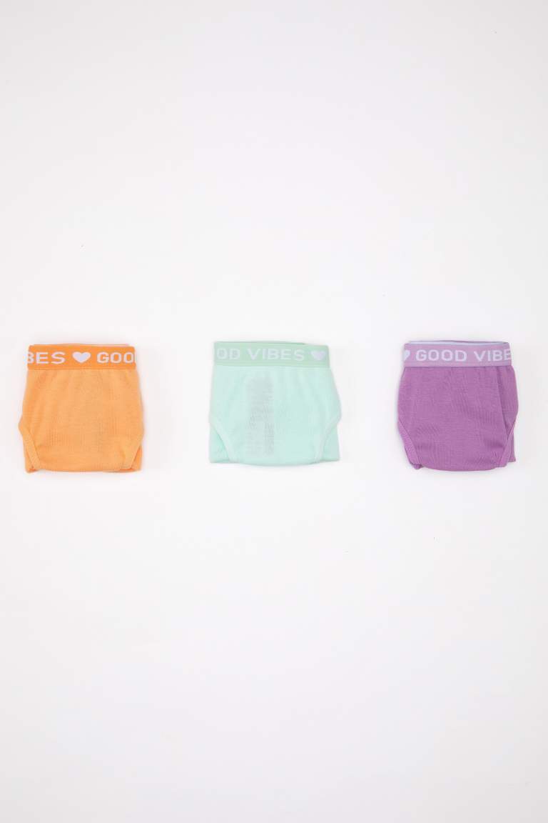 Girl 3 Piece Cotton Slip Panties