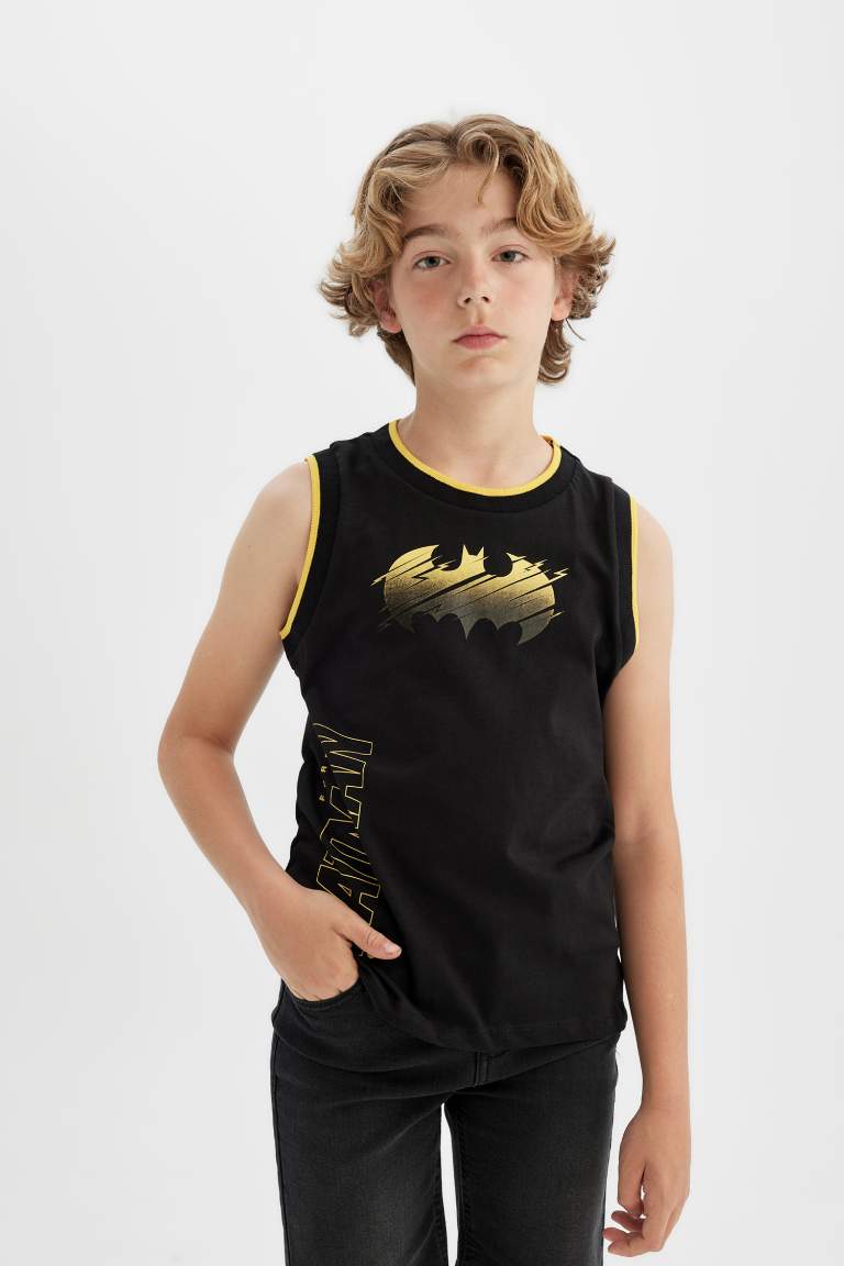 Boy Batman Crew Neck Sleeveless T-Shirt