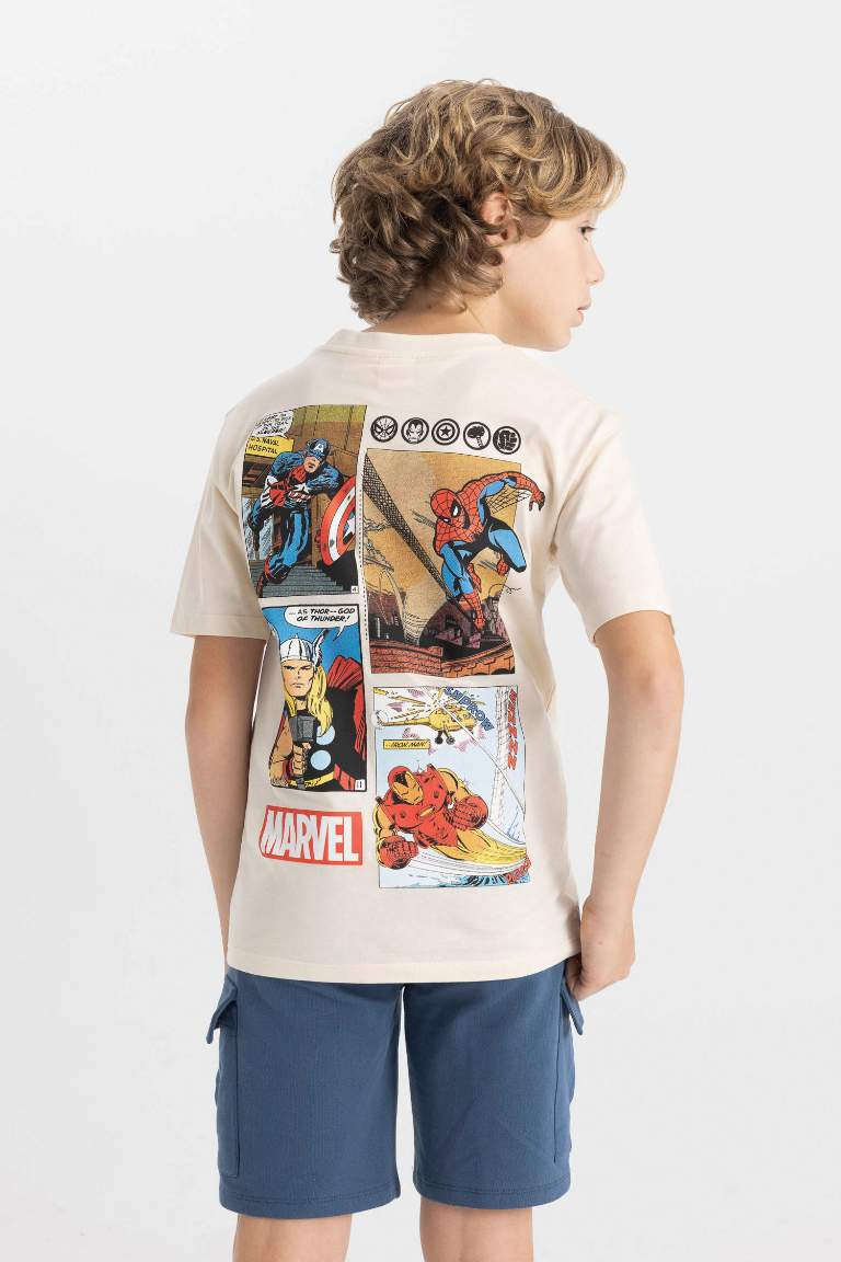 T-Shirt Jersey Coupe Régulière à Manches Courtes Marvel Comics pour Garçon