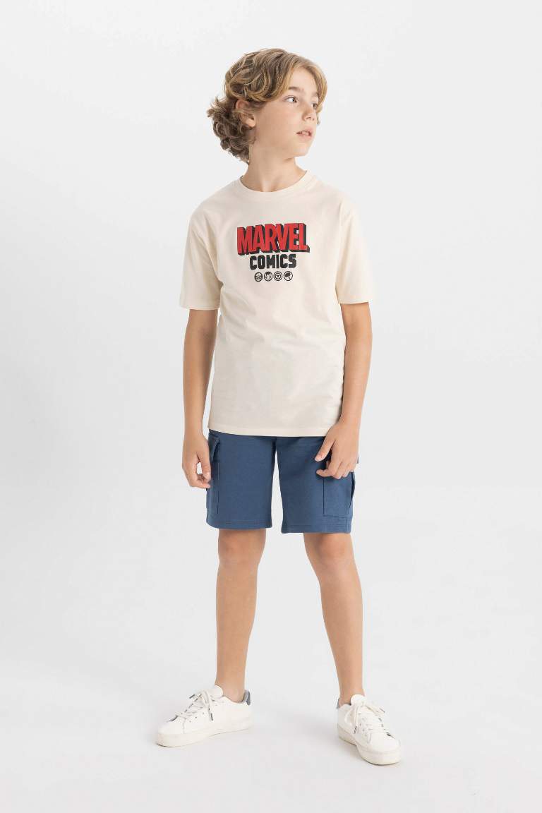 T-Shirt Jersey Coupe Régulière à Manches Courtes Marvel Comics pour Garçon