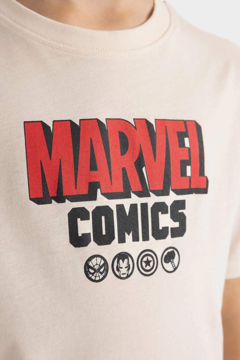 T-Shirt Jersey Coupe Régulière à Manches Courtes Marvel Comics pour Garçon