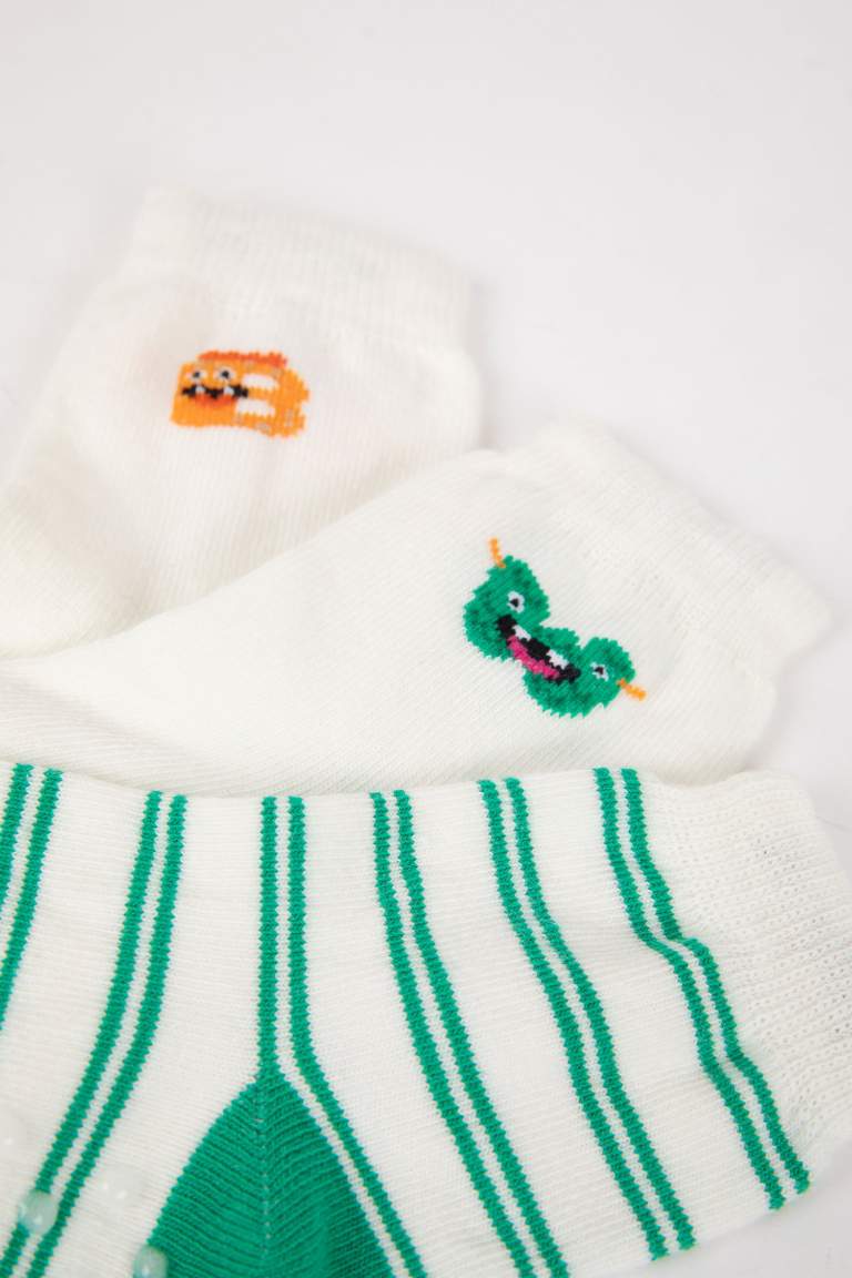 Lot de 3 paires de Chaussettes Longues en Coton pour Bébé Garçon