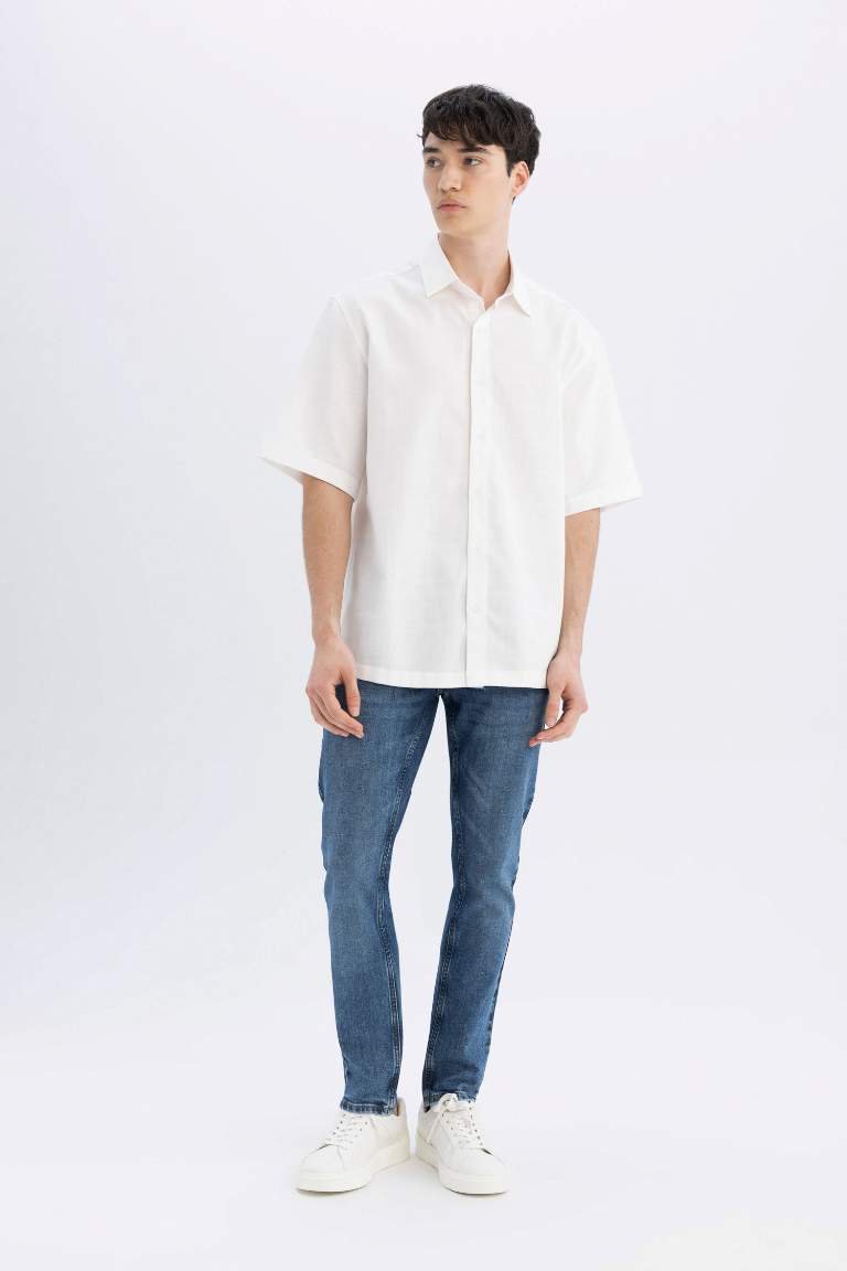 Relax Fit Tencel Short Sleeve Shirt