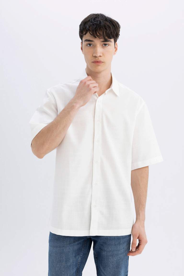 Relax Fit Tencel Short Sleeve Shirt