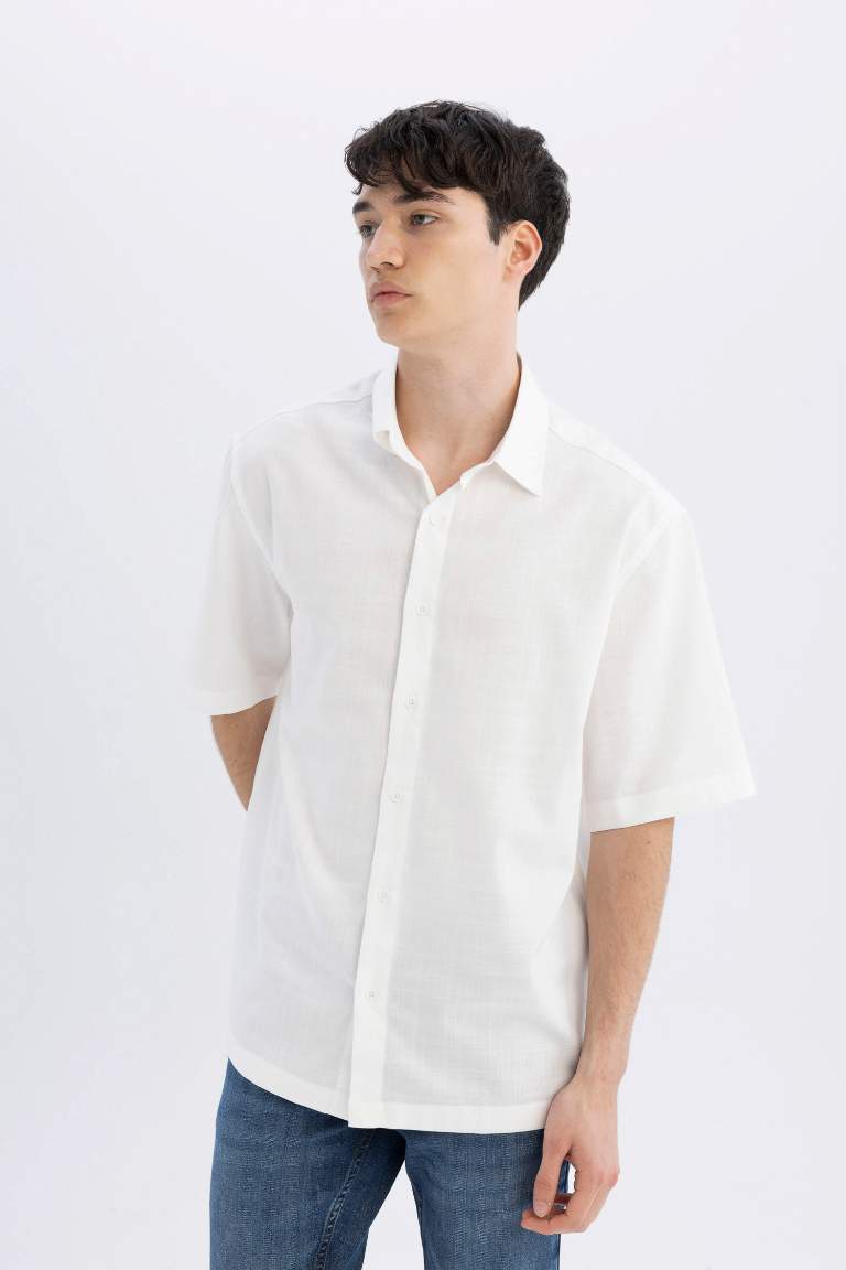 Relax Fit Tencel Short Sleeve Shirt