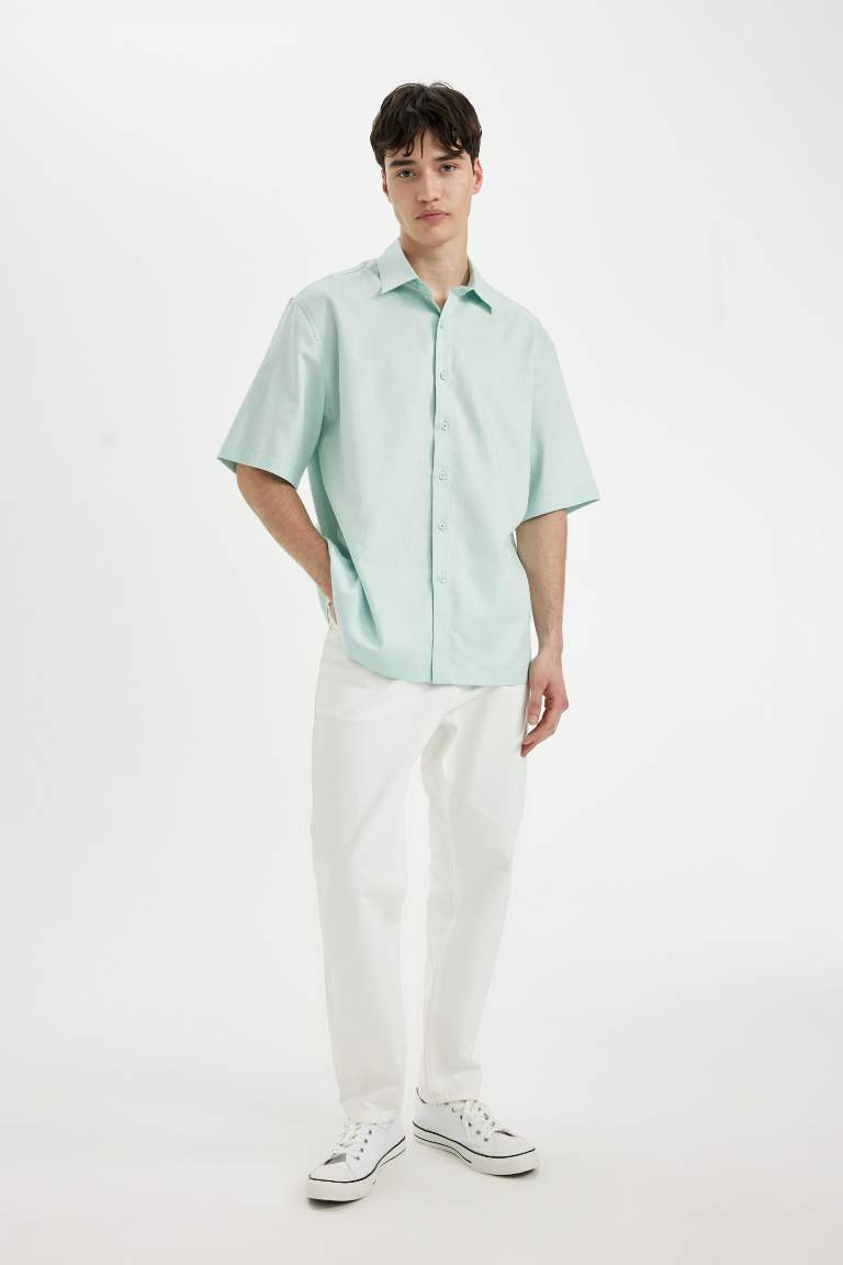 Relax Fit Tencel Short Sleeve Shirt