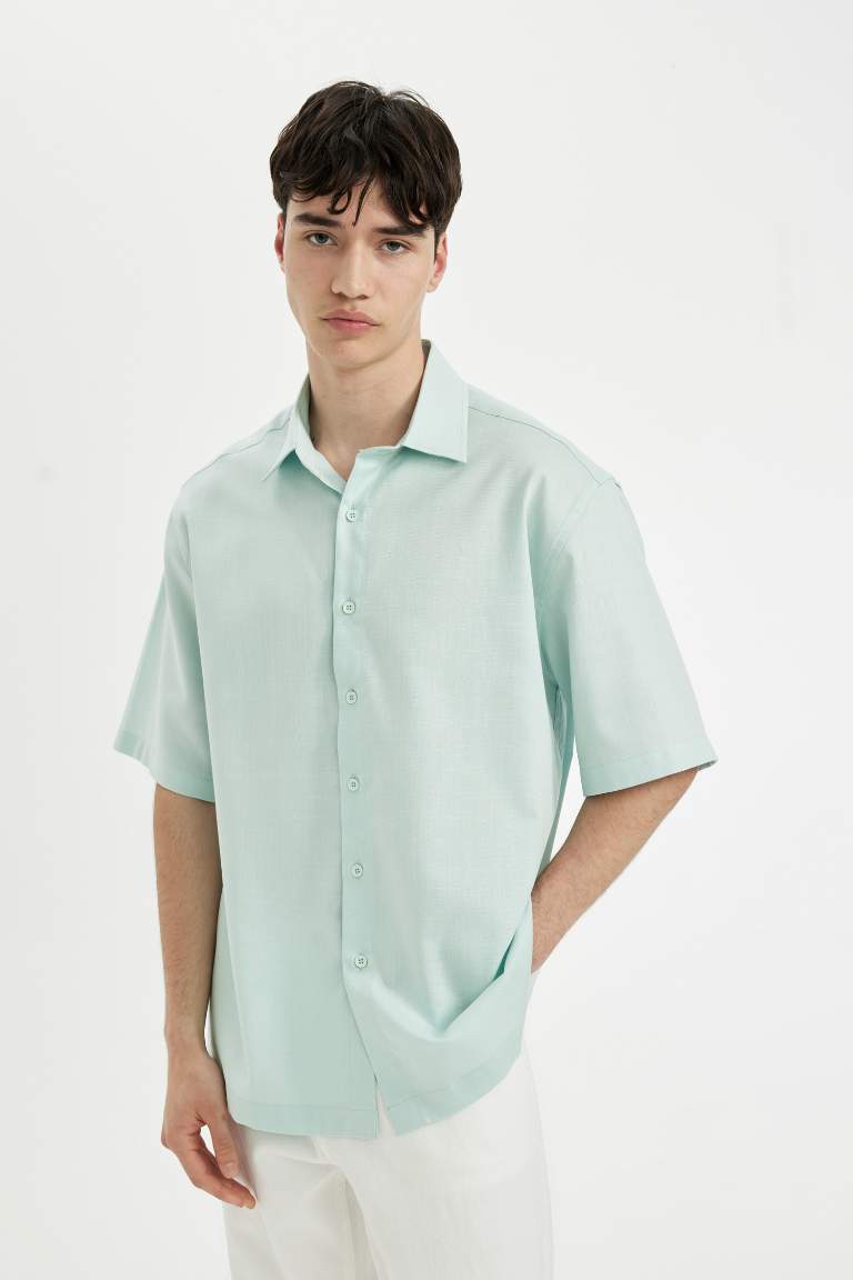 Relax Fit Tencel Short Sleeve Shirt