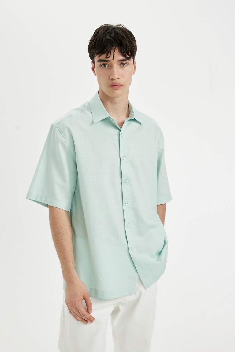 Relax Fit Tencel Short Sleeve Shirt