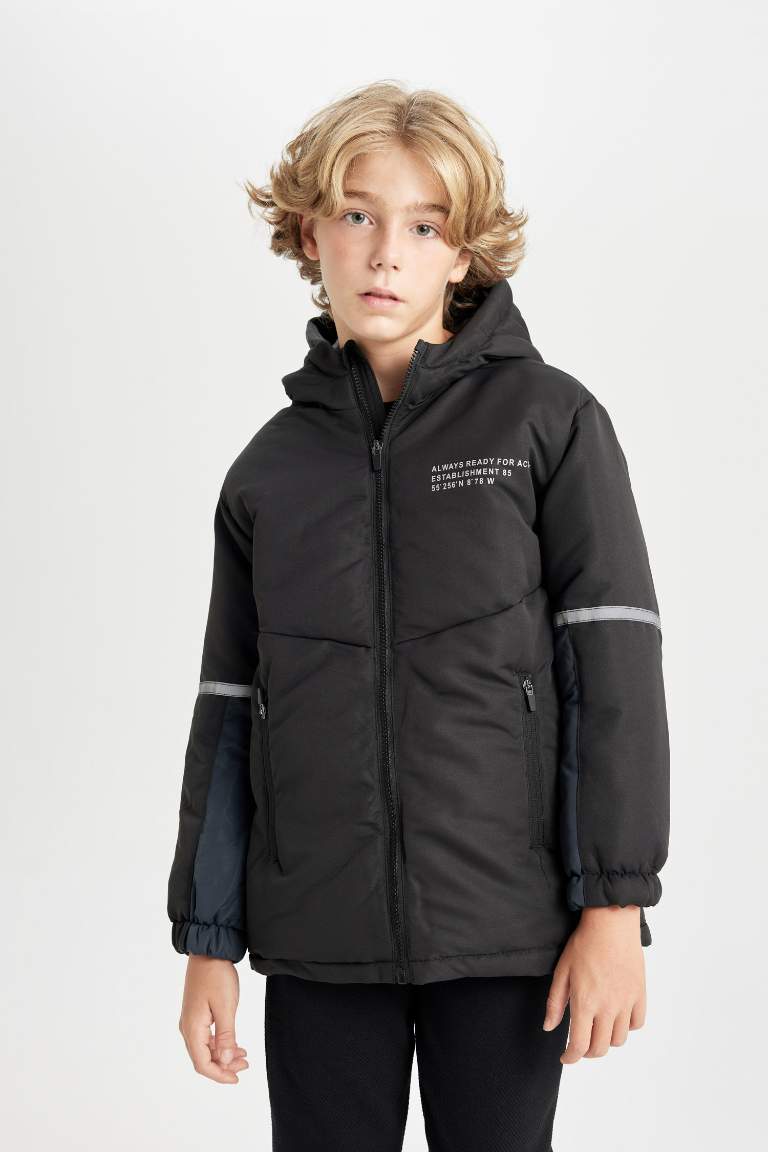 Boy Waterproof Hooded Raincoat