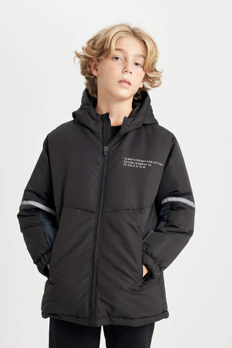 Boy Waterproof Hooded Raincoat