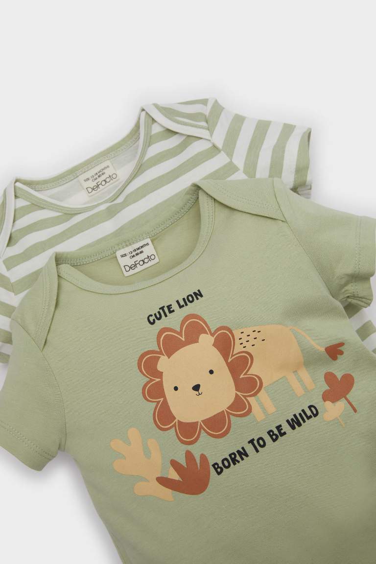 Boy Newborn Combed Cotton 2 Piece Jumpsuit