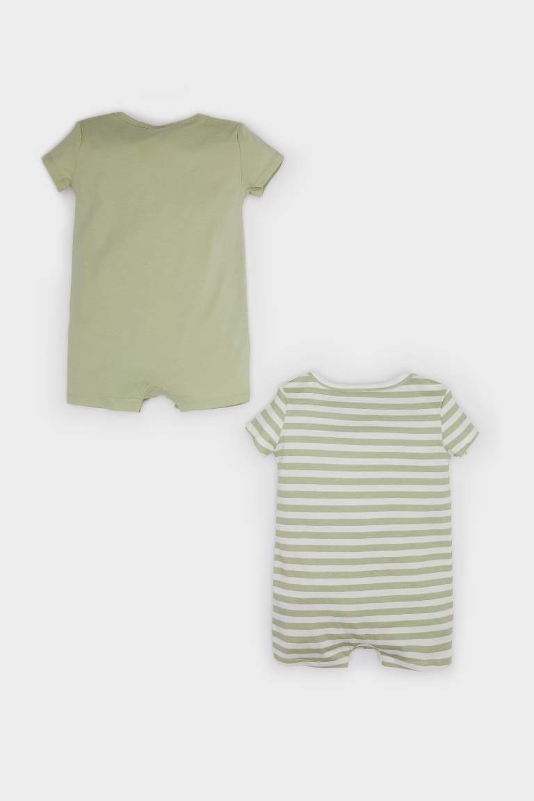 Boy Newborn Combed Cotton 2 Piece Jumpsuit