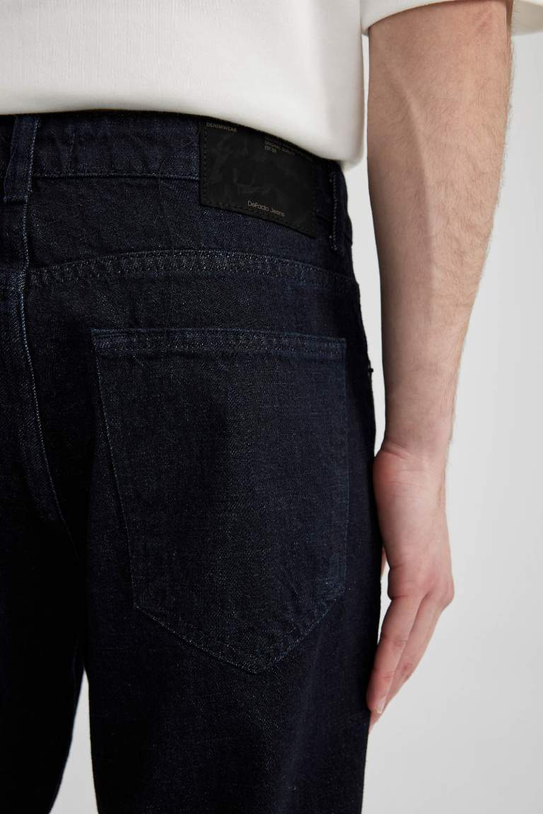 Pantalon en Jean taille normale à Coupe Carotte et décontractée