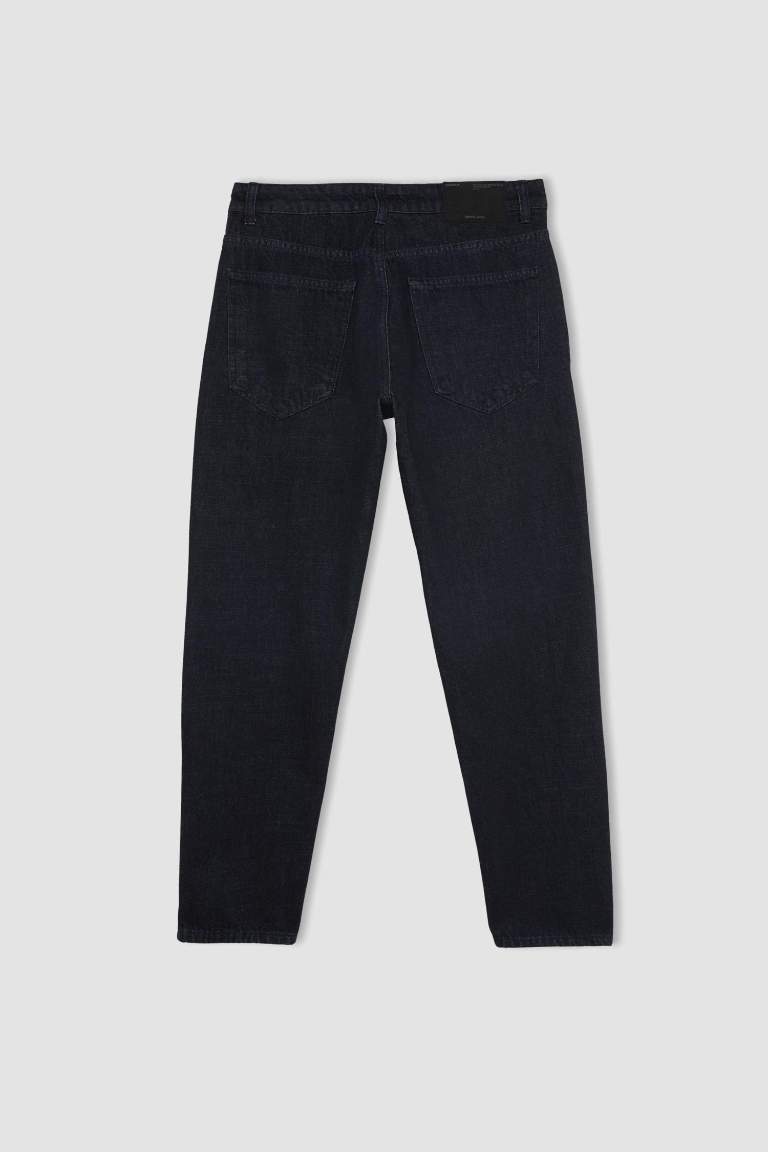 Pantalon en Jean taille normale à Coupe Carotte et décontractée