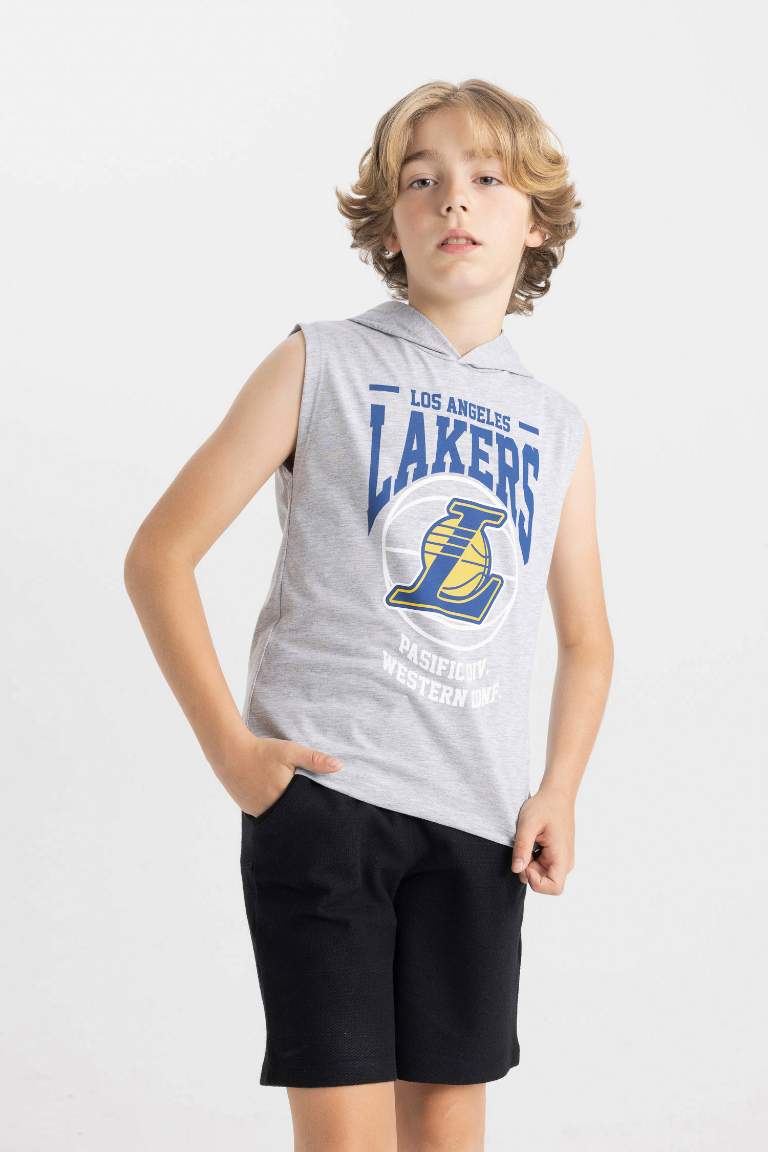 Boy NBA Los Angeles Lakers Hooded Sleeveless T-Shirt