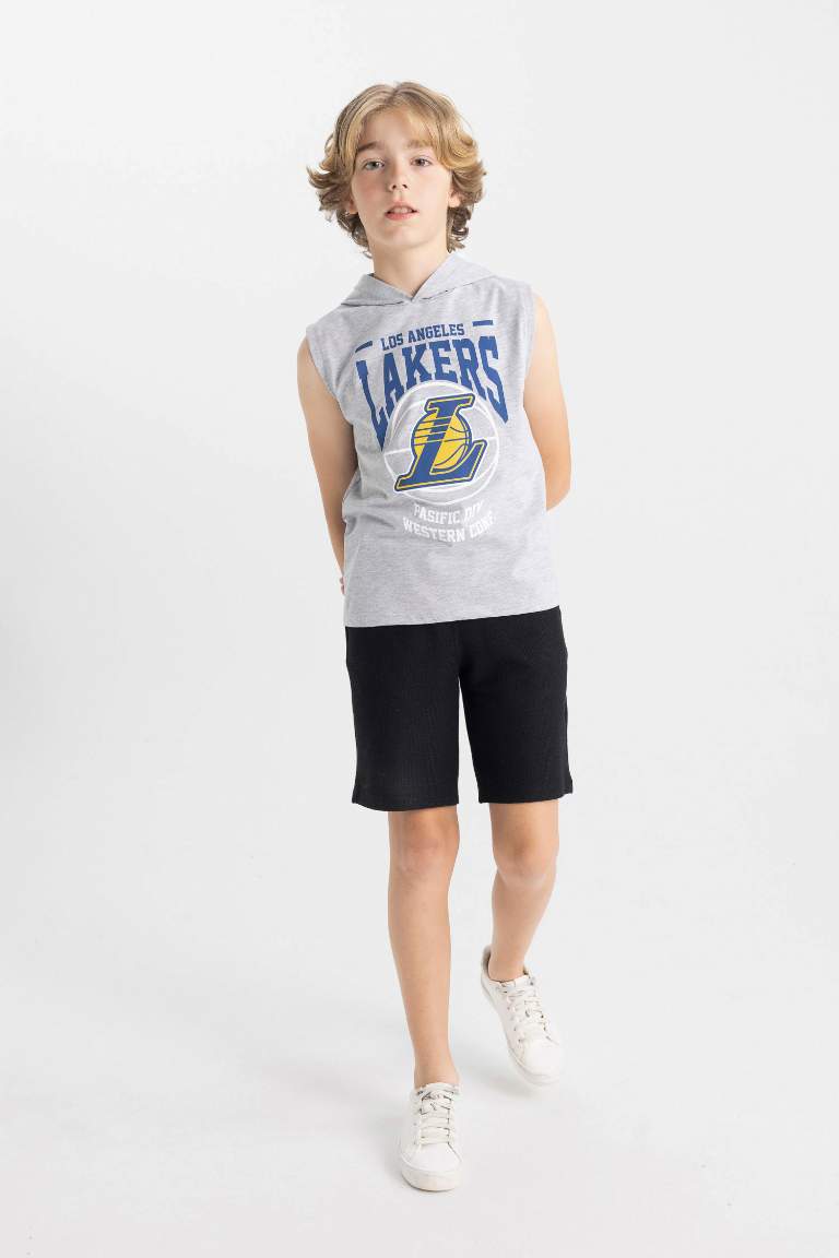 Boy NBA Los Angeles Lakers Hooded Sleeveless T-Shirt