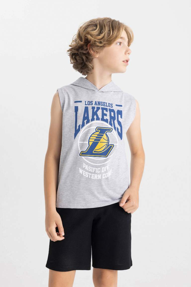 Boy NBA Los Angeles Lakers Hooded Sleeveless T-Shirt