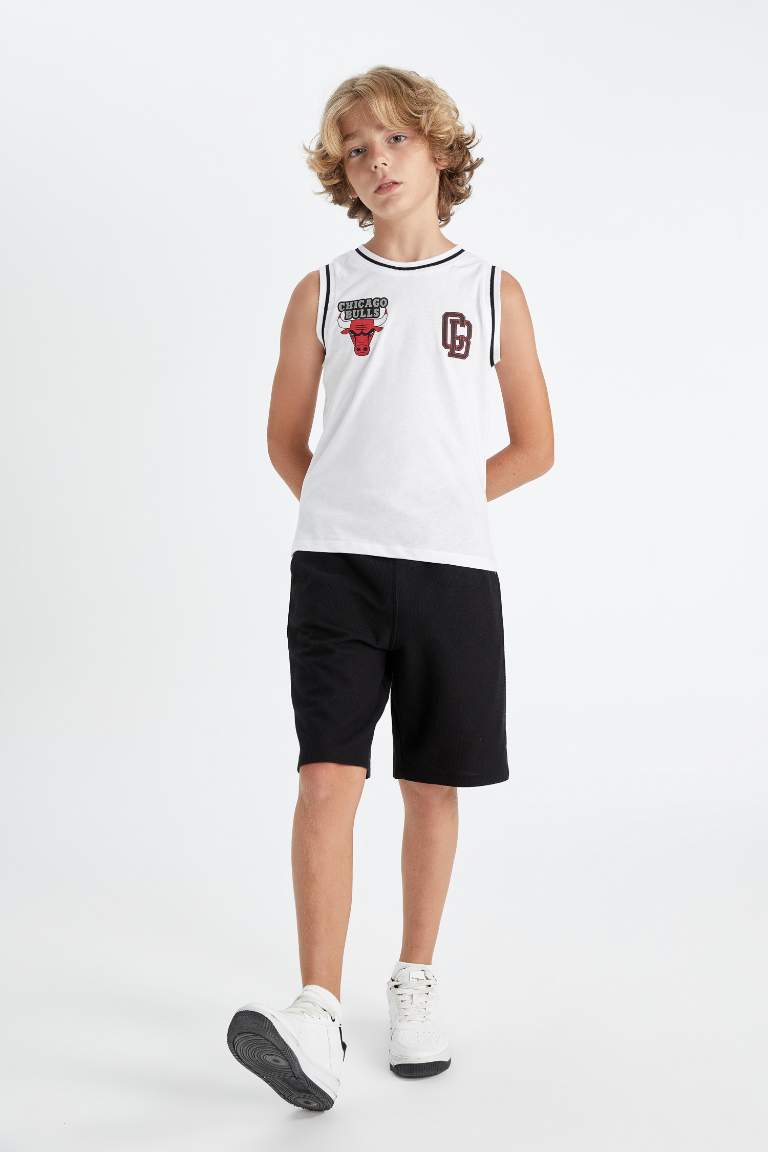 Boy NBA Chicago Bulls Crew Neck Sleeveless T-Shirt