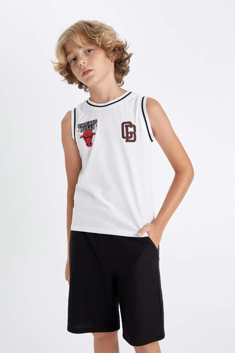 Boy NBA Chicago Bulls Crew Neck Sleeveless T-Shirt