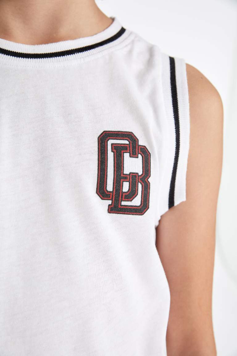 Boy NBA Chicago Bulls Crew Neck Sleeveless T-Shirt