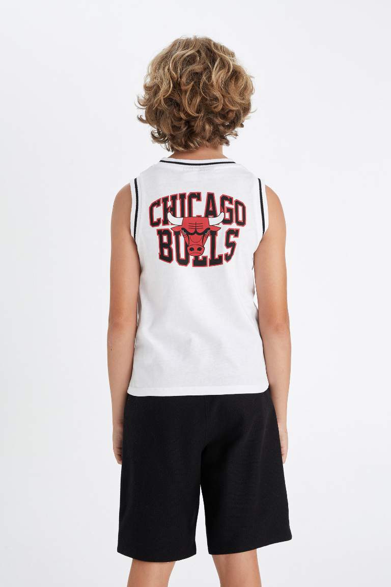 Boy NBA Chicago Bulls Crew Neck Sleeveless T-Shirt