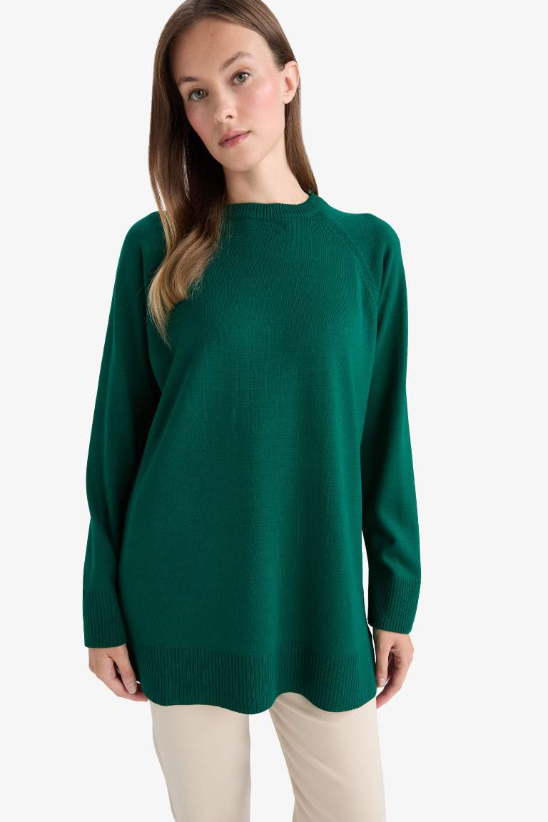 Regular Fit Crew Neck Tunic