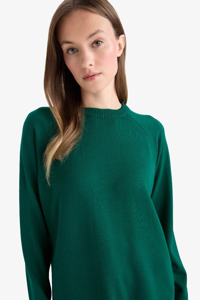Regular Fit Crew Neck Tunic