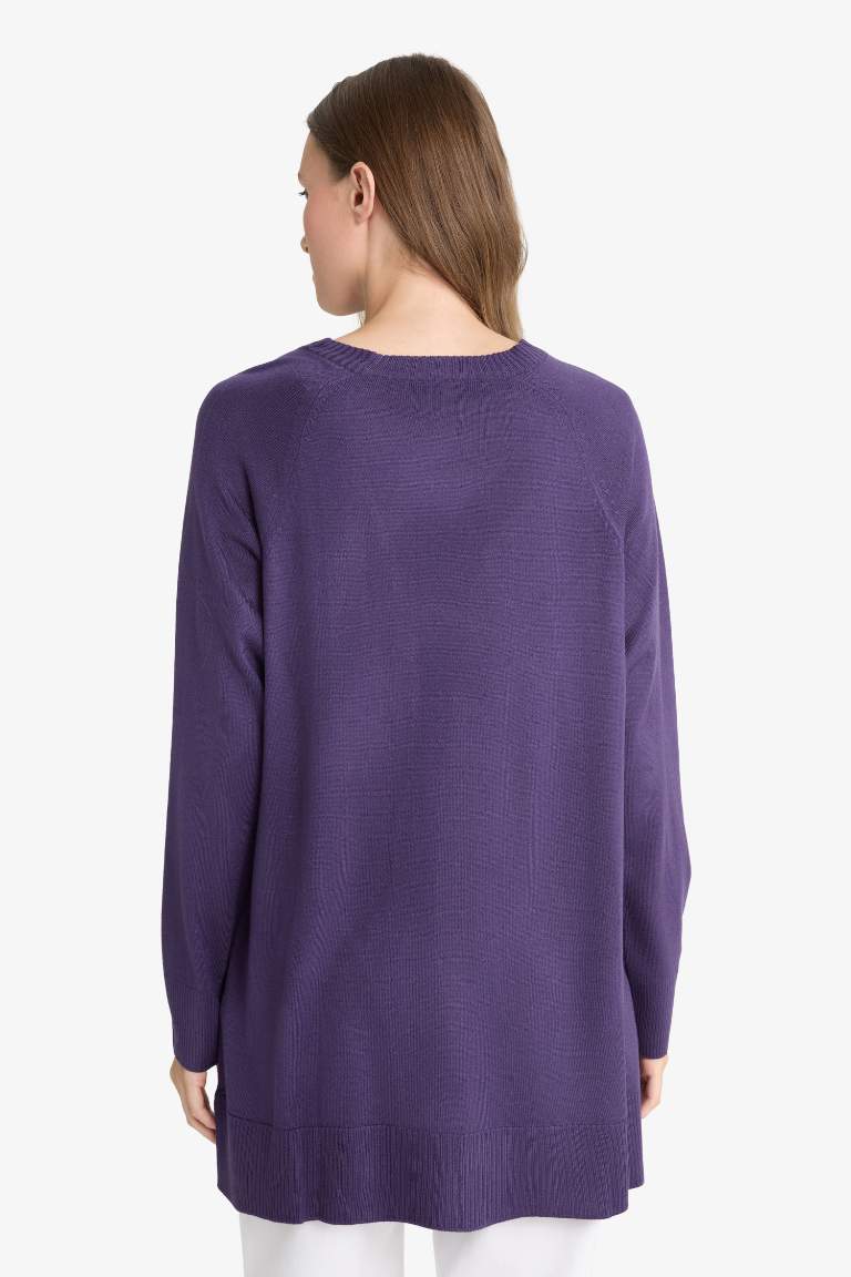 Regular Fit Crew Neck Tunic