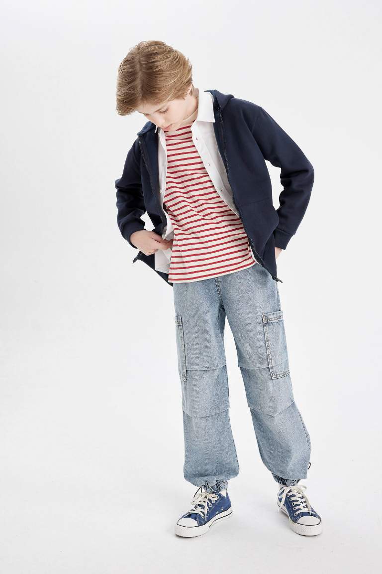 Boy Parachute Cargo Jeans