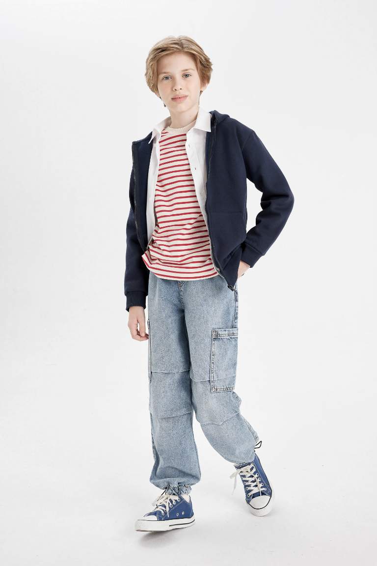 Boy Parachute Cargo Jeans