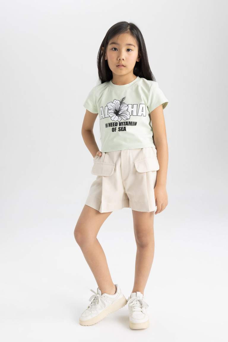 Girl Gabardine Shorts