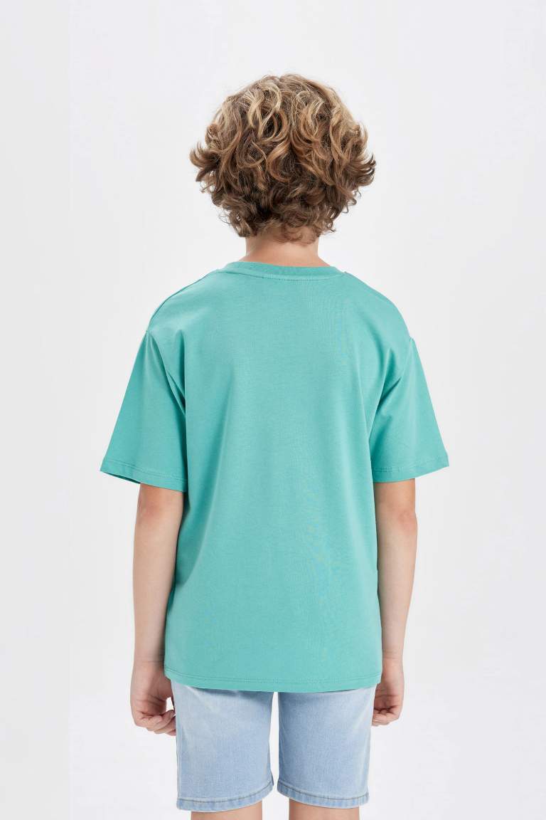 Boy Crew Neck Printed Short Sleeve T-Shirt